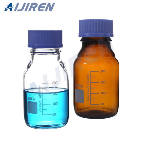 Gl45 Blue Plastic Screw Cap Lab Glassware 500ml Reagent Bottle 